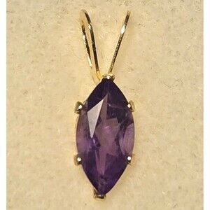 14kt Gold Pendant Amethyst